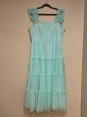 Arula | Smocked Maxi sundress w/layered ruffles and tulle Womens size C 22/24 3X
